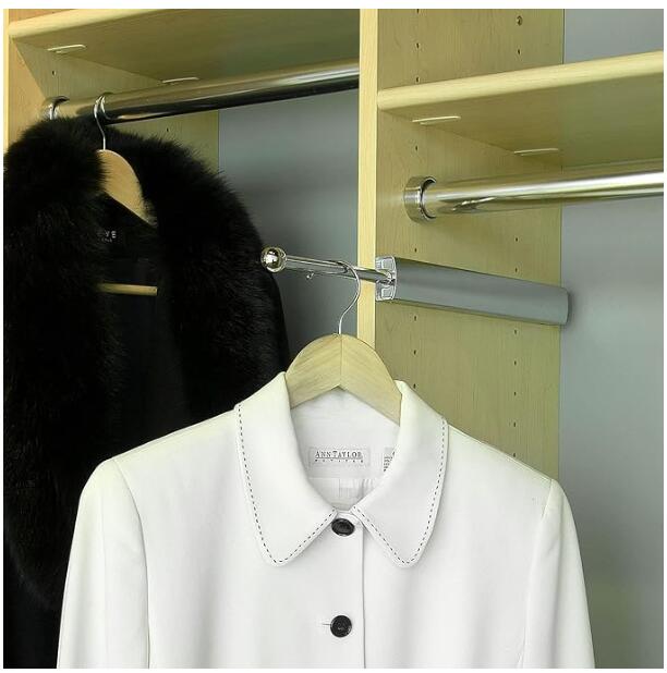 Rev-A-Shelf Sidelines CVLPOSL-12-CR-1 12-Inch Steel Extendable Closet Rod