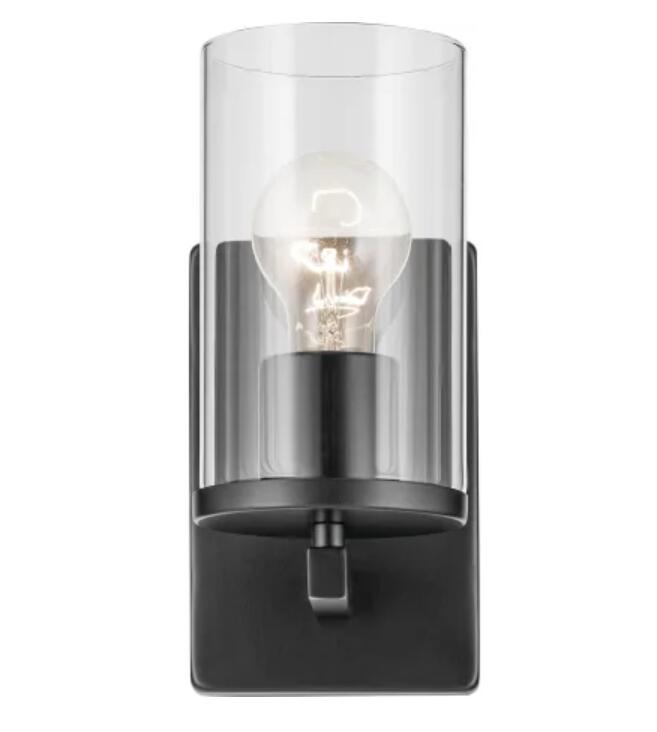 Kichler 45495BK Crosby 10" Tall Bathroom Sconce - Black