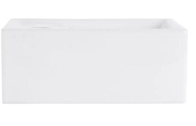 Signature Hardware 13" Kaisy Modern Porcelain Sink - White