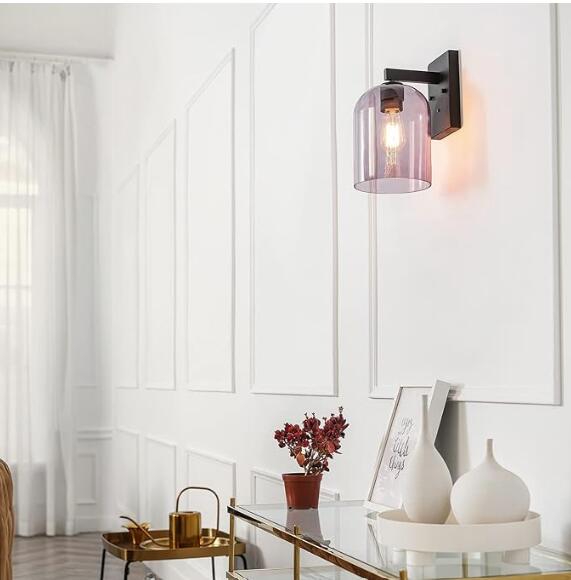 Globe Electric 44790 Utica 12" Tall Outdoor Wall Sconce - Black