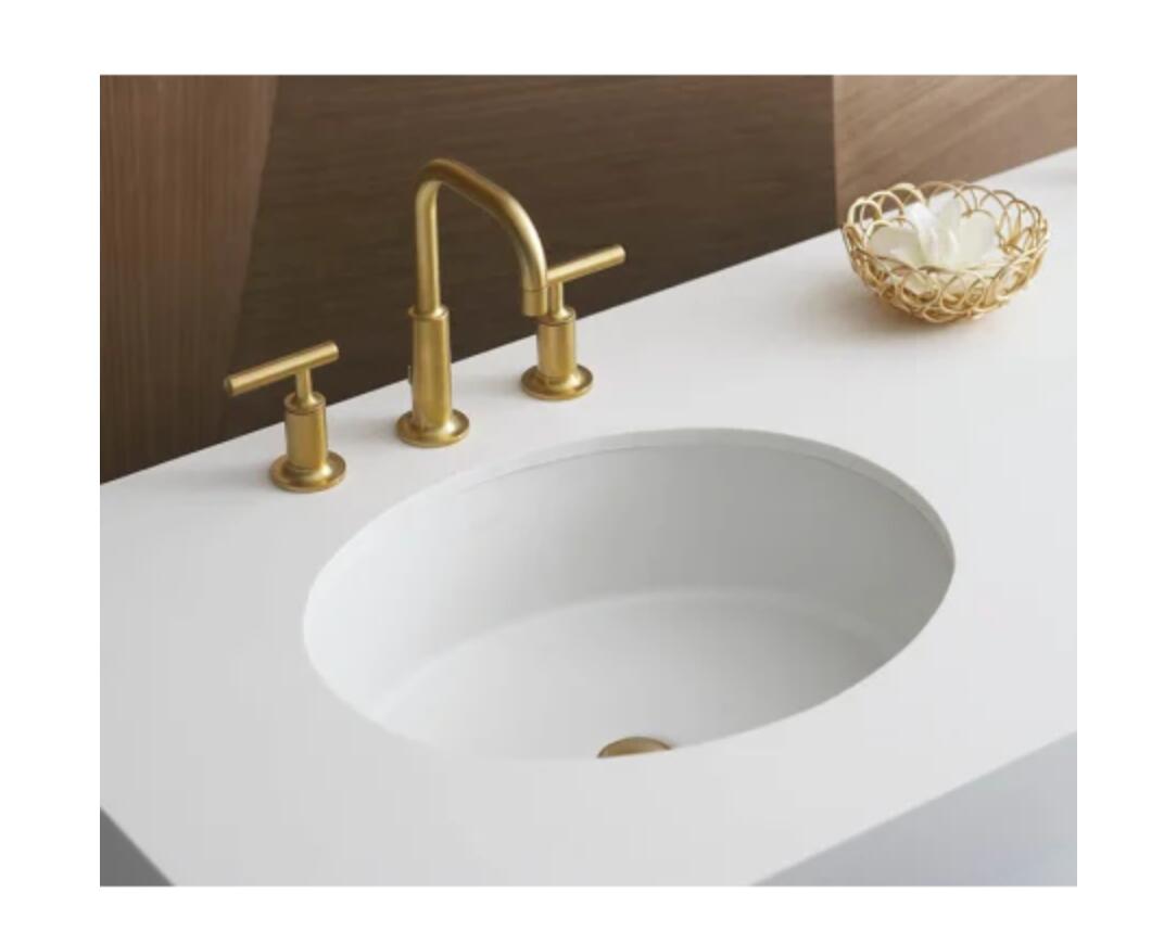 Kohler Verticyl 17" Undermount Bathroom Sink with Overflow
