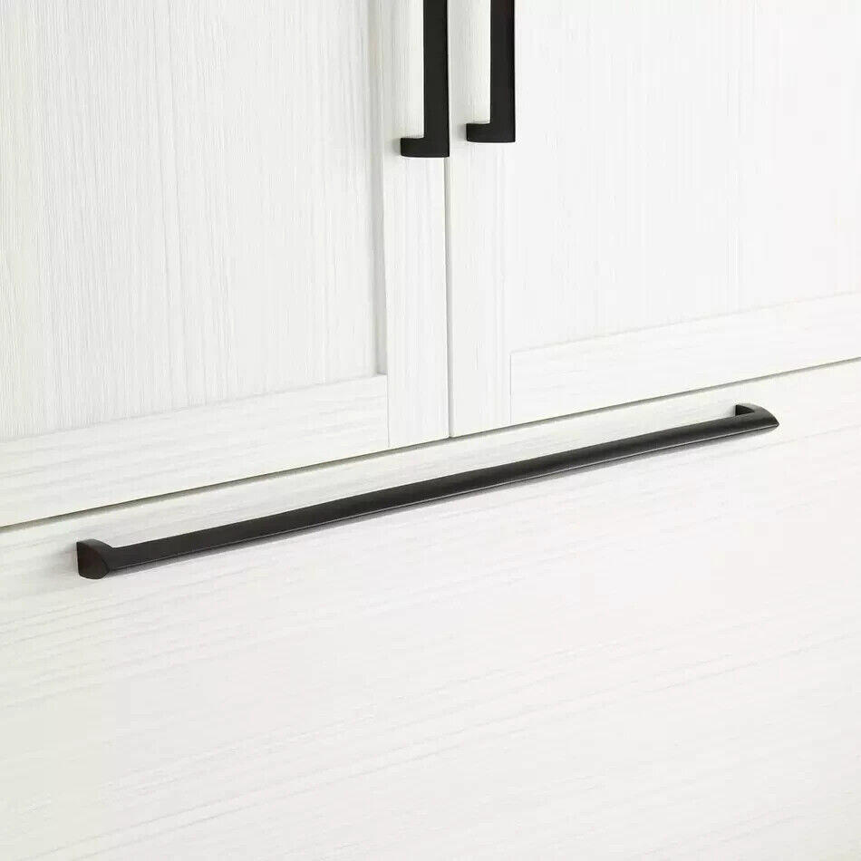 Signature Hardware 24" RINDAHL SOLID BRASS APPLIANCE PULL - MATTE BLACK