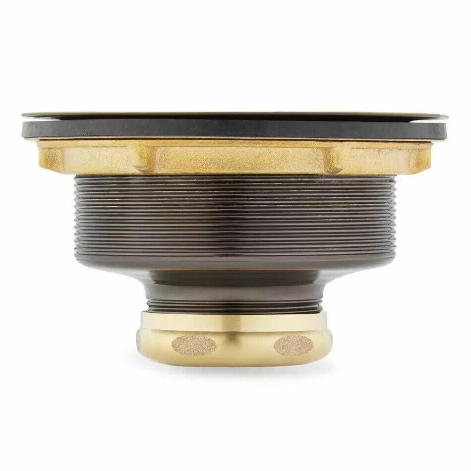 Signature Hardware-3-1/2" Kitchen Sink Basket Strainer-Satin Copper