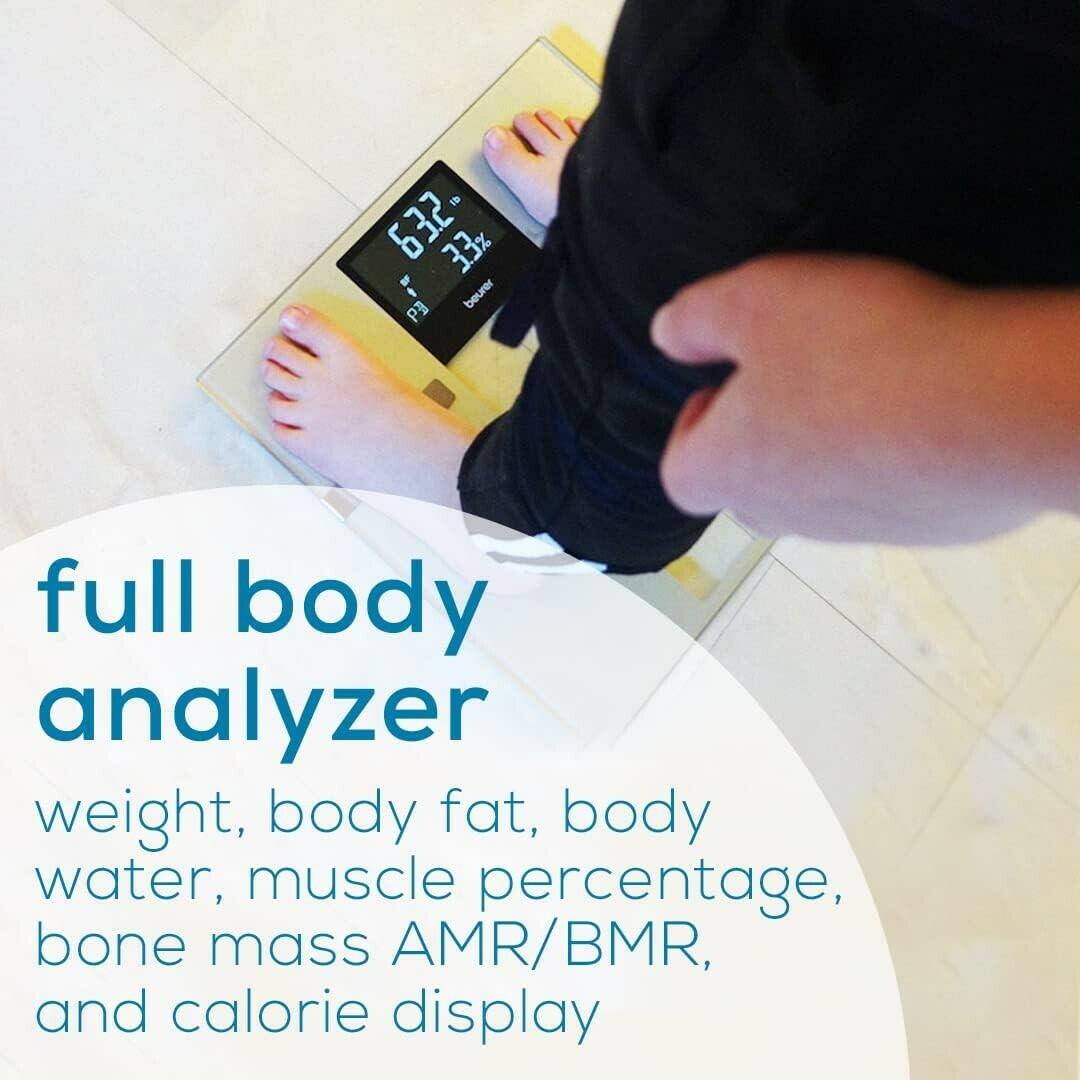 Beurer BF70 Smart Health Management Digital Body Analysis Weighing Scale In Gray