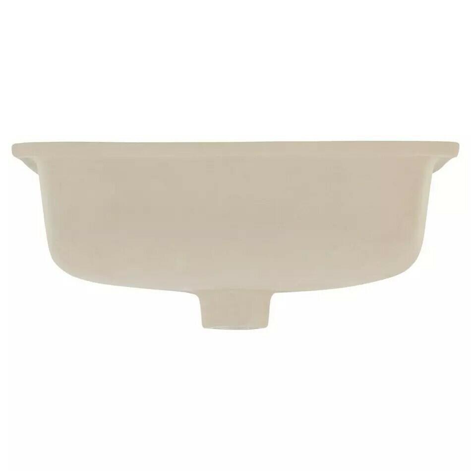 Signature Hardware - Destin White Square Porcelain Undermount Bathroom Sink