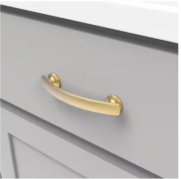 Hickory Hardware P2141-BGB American Diner 3-3/4 in Modern Arch Cabinet Pull Gold