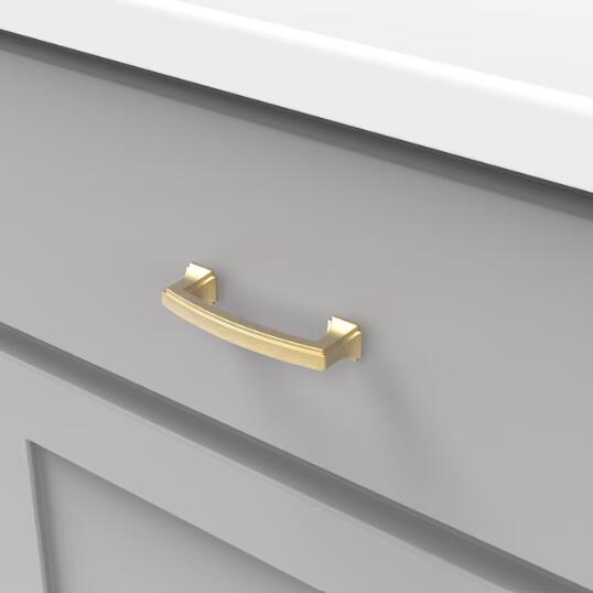 Hickory Hardware P3231-BGB-10B - Bridges 3" C2C Brushed Golden Brass (10 Pack)