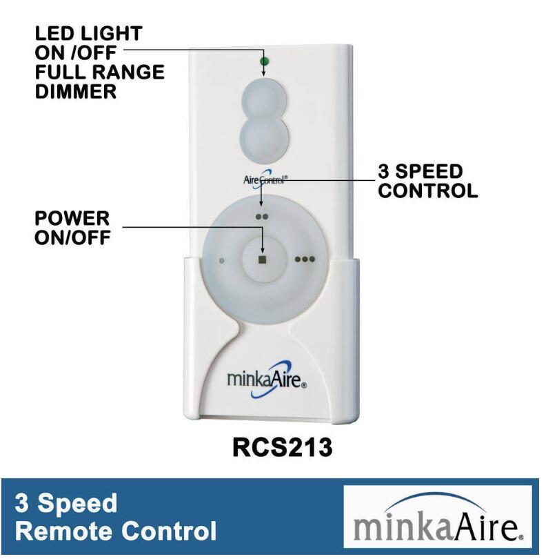Minka Aire F623L-BC/SBR Orb 54" LED Indoor Brushed Carbon Ceiling Fan + Remote