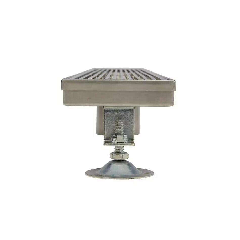 Signature Hardware - 28" Carmen Outdoor Linear Shower Drain - Brushed SS