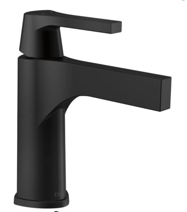 Delta Zura Single Handle Bathroom Faucet - Matte Black ( 574-BLMPU-DST)