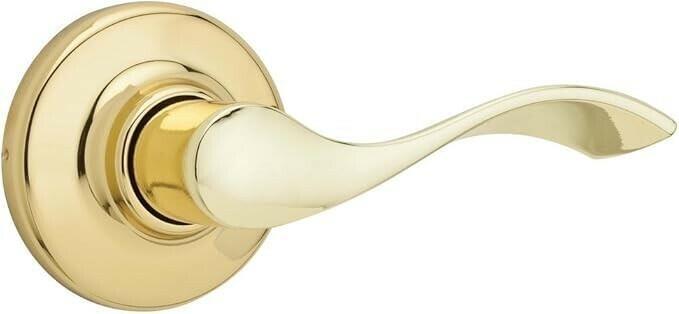 KWIKSET 200BL 3 6AL RCS Balboa Passage Lever, Us3, Polished Brass