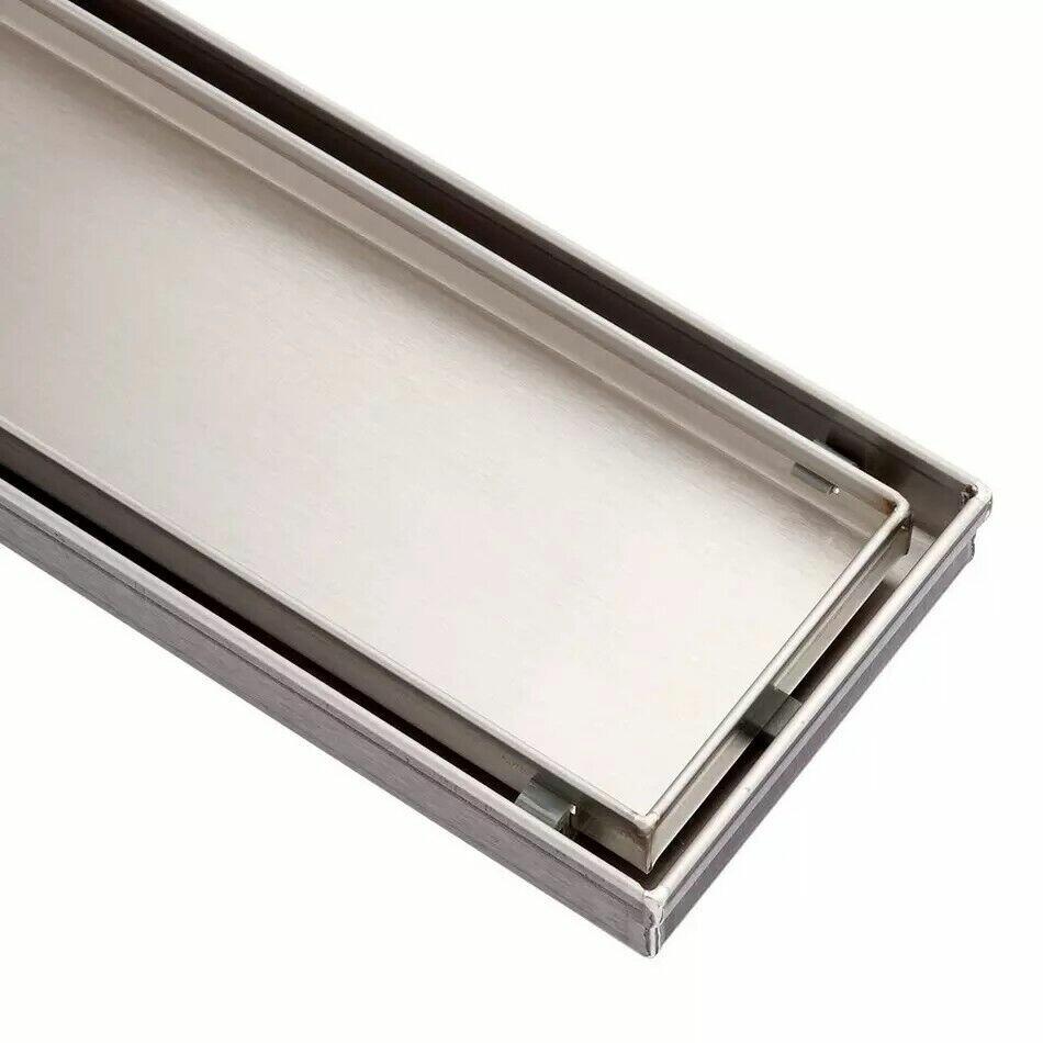 Signature Hardware-32" Cohen Linear Tile-In Shower Drain - Brushed SS