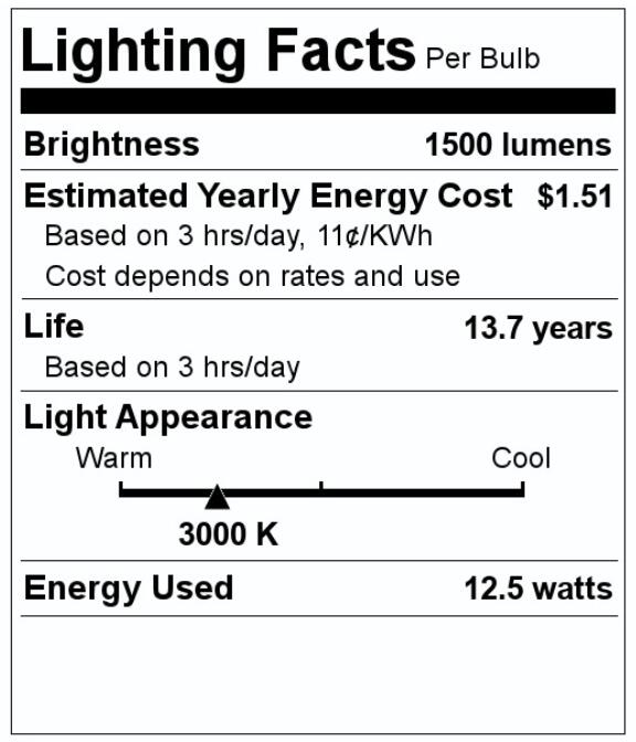 SATCO S12430 LED Light Bulb - Natural White - Clear - Dimmable - Pack of 3