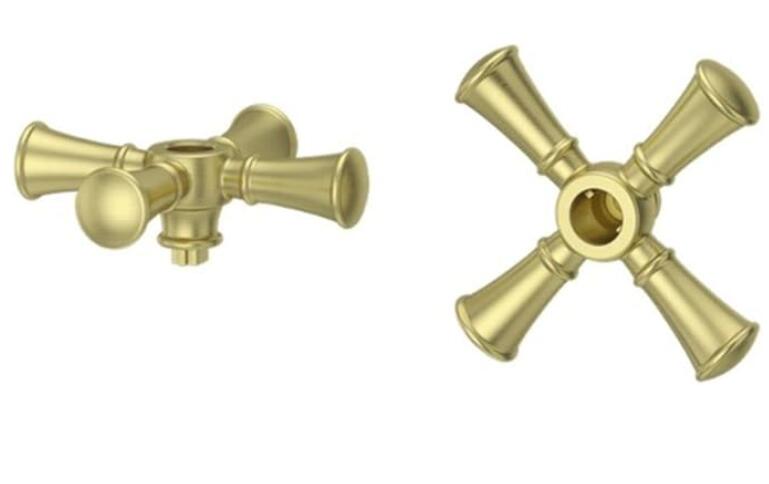 Pfister HHL-049TBBG Tisbury Bathroom Faucet Cross Handles - Brushed Gold