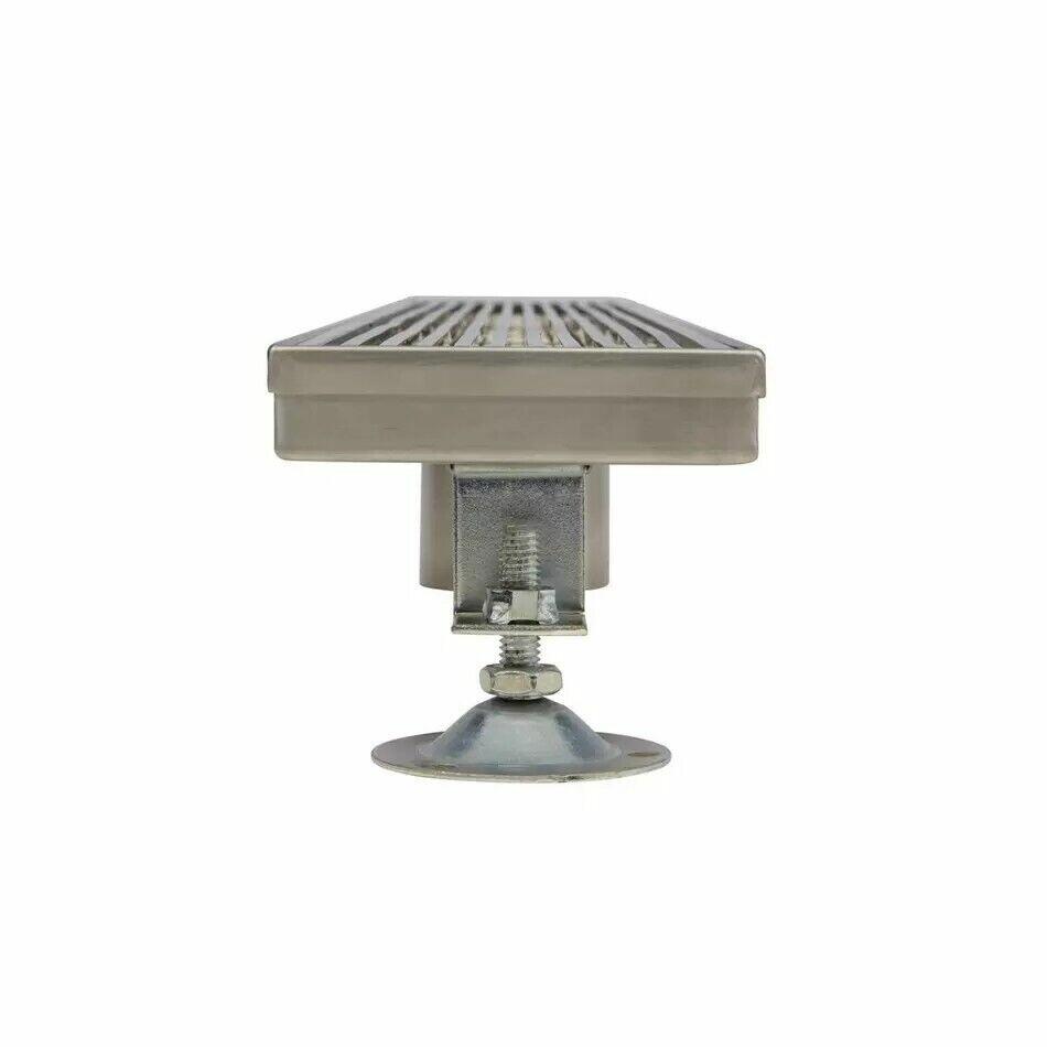 Signature Hardware - 28" Carmen Outdoor Linear Shower Drain Matte Black