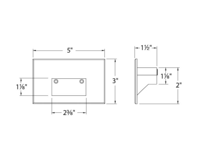 WAC Lighting LEDme 5" Wide LED Step&Wall Light with Clear Lens-120 Volt-Graphite
