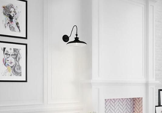 Globe Electric 44095 Aedan 1-Light Black Swivel Wall Sconce