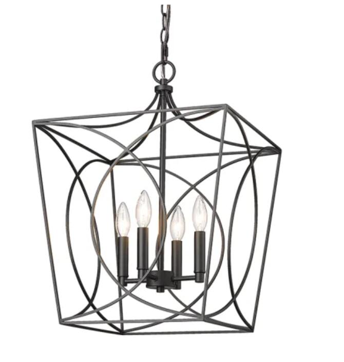 Millennium Lighting 4002 Tracy 4 Light 16"W Taper Candle Style - Black