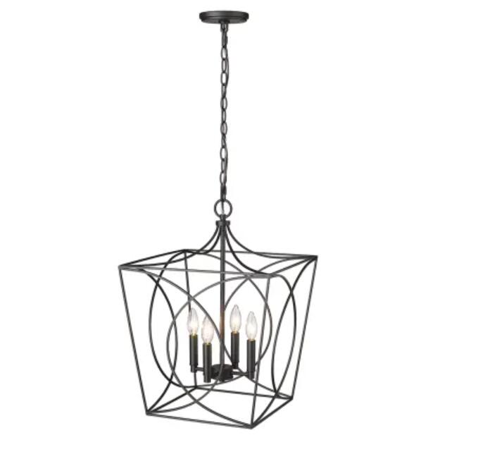 Millennium Lighting 4002 Tracy 4 Light 16"W Taper Candle Style - Black