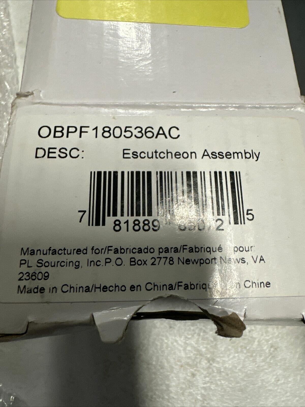 Signature Hardware - Escutcheon Assembly - 10-1/2" - Bronze - One Hole