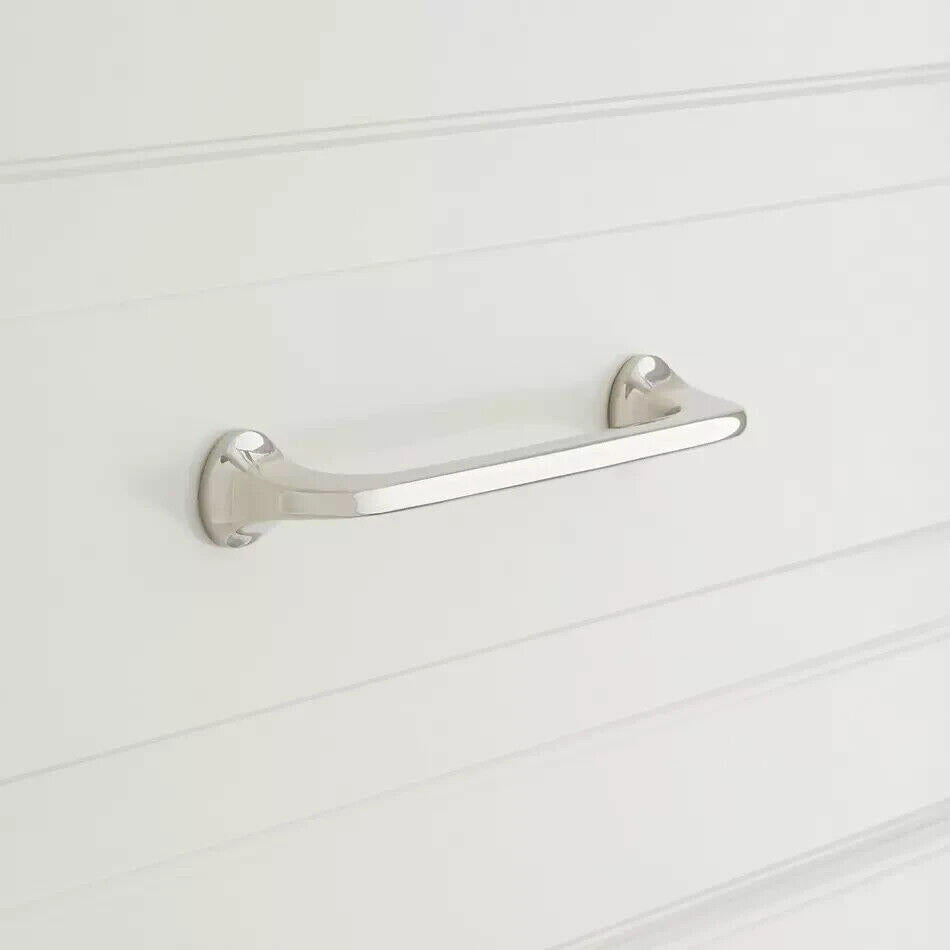 Signature Hardware 3-3/4" Amarilla Solid Brass Cabinet Pull - Polished Nickel
