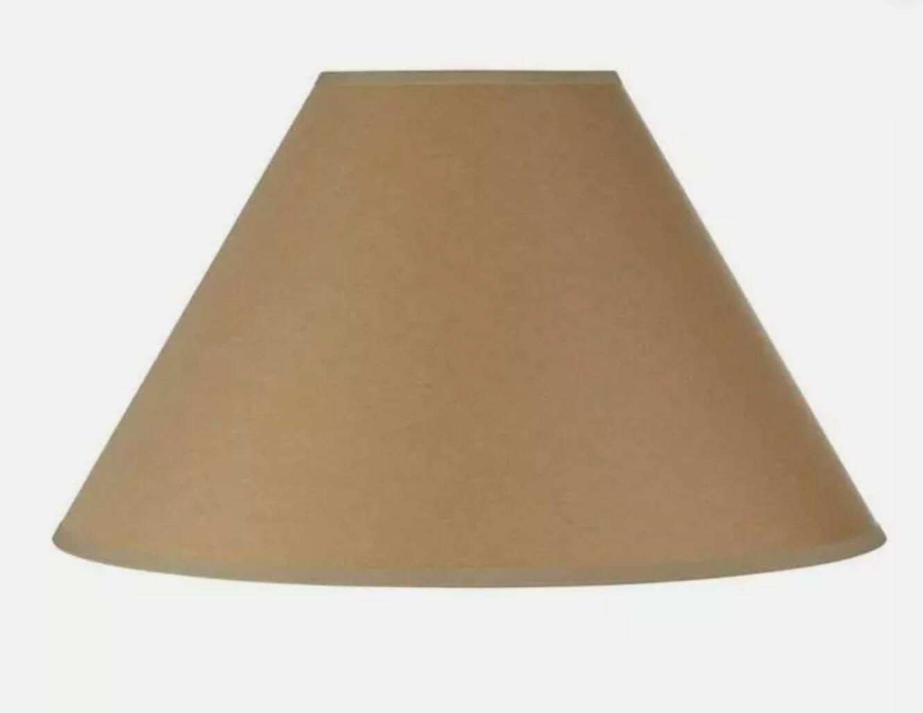 Cal Lighting SH-8109-15-KF 15 in. Vertical Basic Coolie Linen Hardback Shade-.