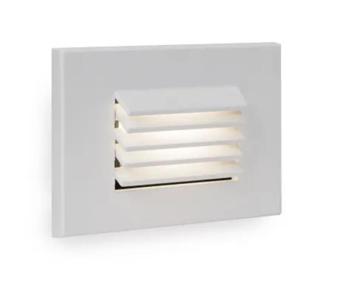 WAC Lighting LED 5" Wide Horizontal LED Step & Wall Light with Clear Lens-White