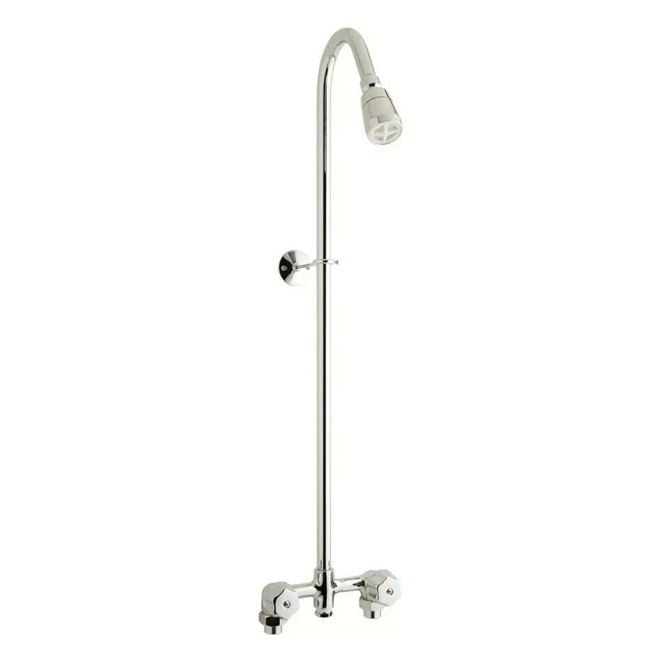 Signature Hardware SH441012CP Exposed 2 Valve Shower, Polished Chrome