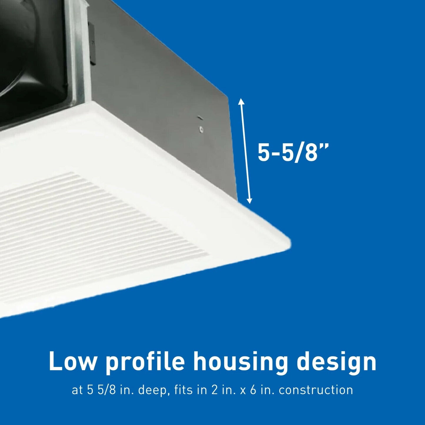 Panasonic FV-0511VF1 WhisperFit® DC Fan, 50-80-110 CFM Ventilation Fan - White