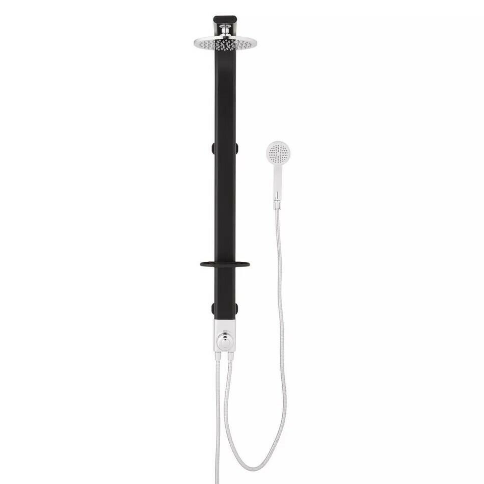 Signature Hardware - Tilley Outdoor Shower Panel with Hand Shower - Black