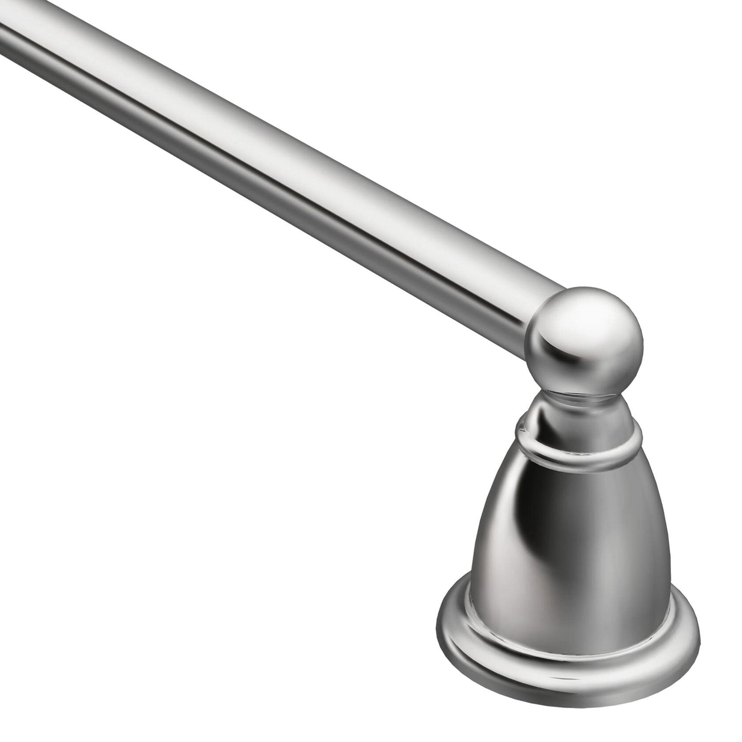 Moen YB2218CH Brantford Collection 18-Inch Single Towel Bar, Chrome