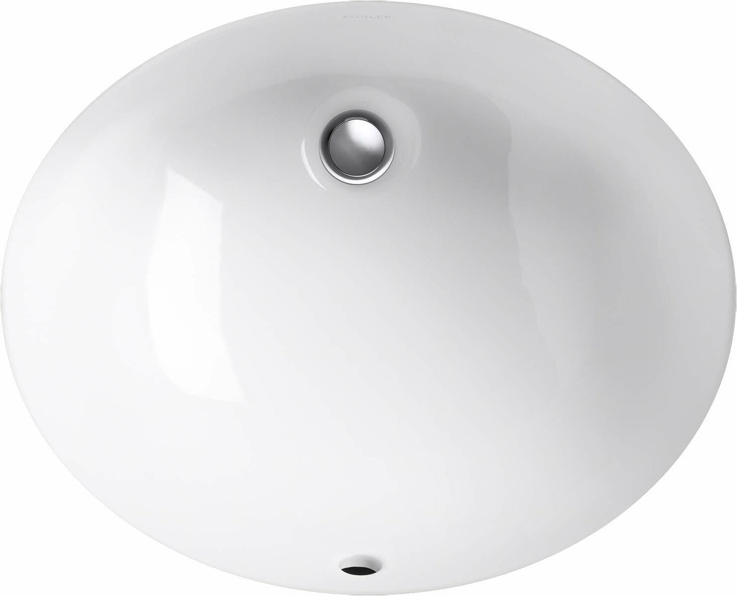 Kohler 2209-0 Caxton Oval 15" x 12" Undermount bathroom sink, White