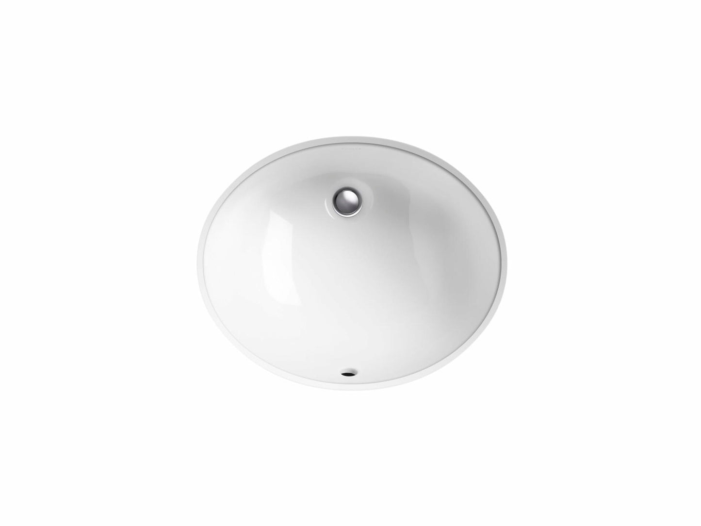 Kohler 2209-0 Caxton Oval 15" x 12" Undermount bathroom sink, White
