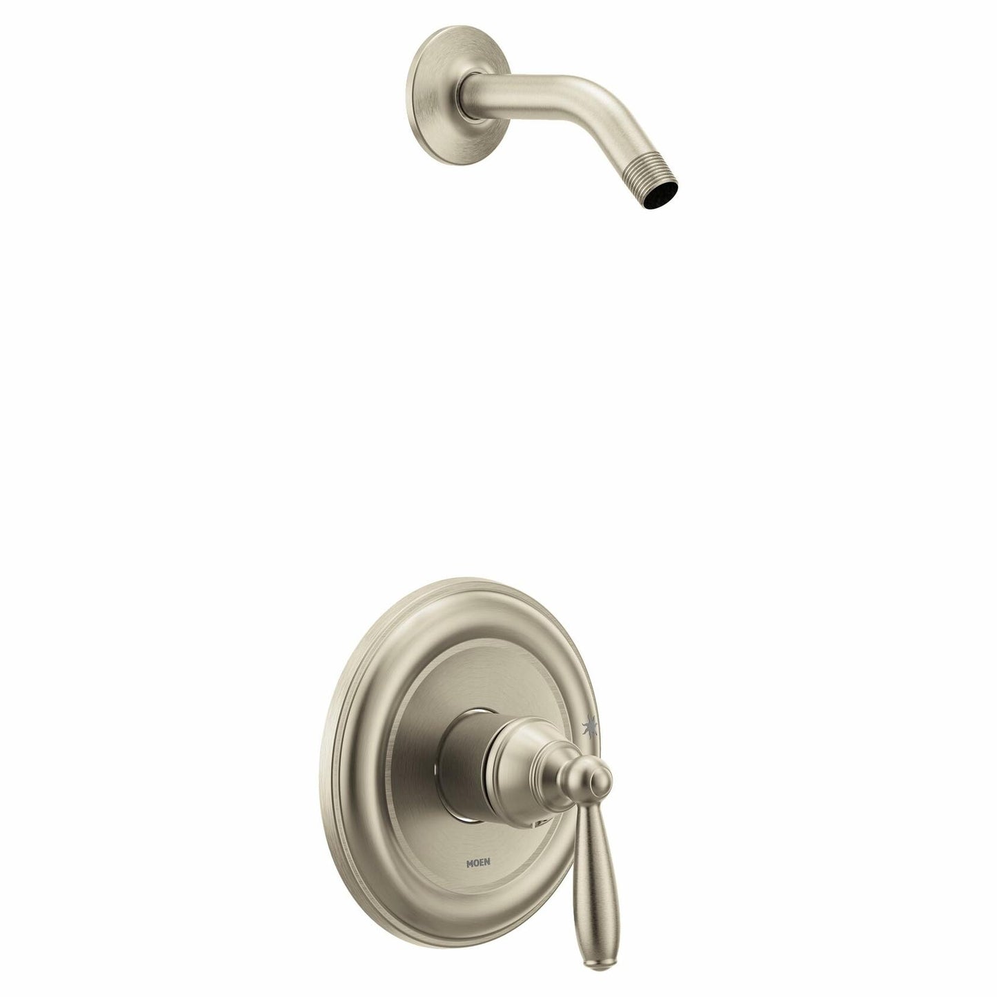 Moen UT2152NHBN Brantford Handle Shower Trim Kit, Valve Required, Brushed Nickel