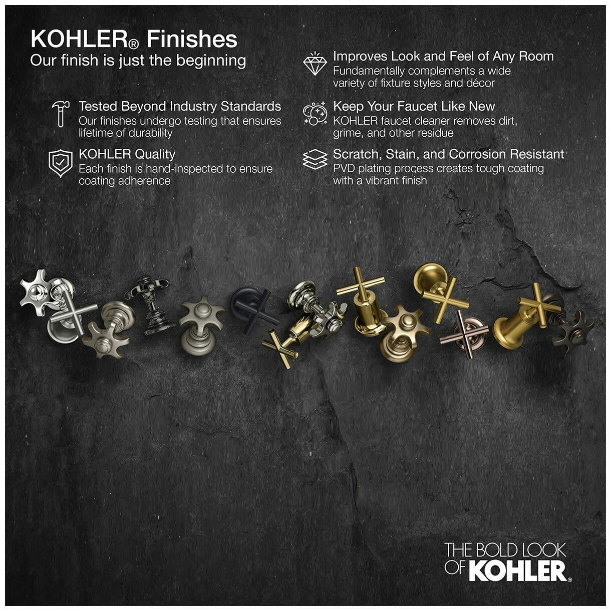 KOHLER Purist® Valve trim w/lever handle for volume control valve requires valve