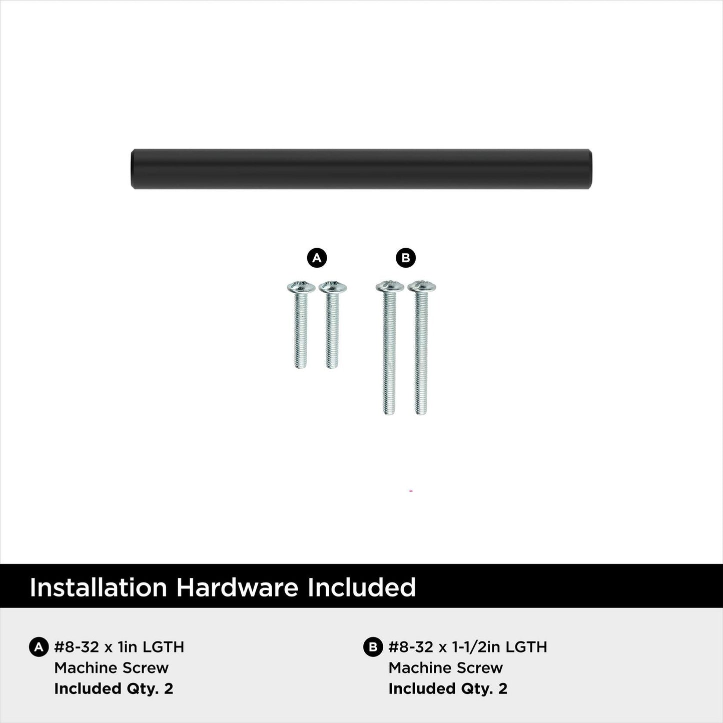 Amerock BP37240MB Eaton 3 Inch Center to Center Bar Cabinet Pull - Matte Black