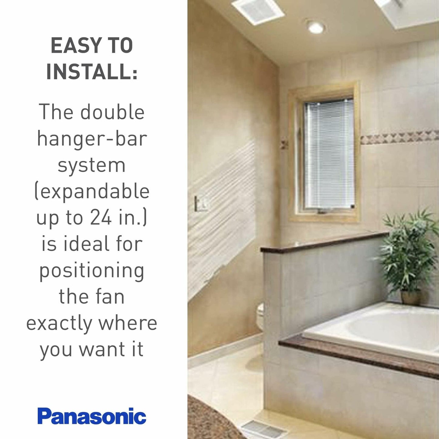 Panasonic FV-40VQ4 WhisperCeiling Spot Ventilation Fan - Bathroom Ceiling Fan