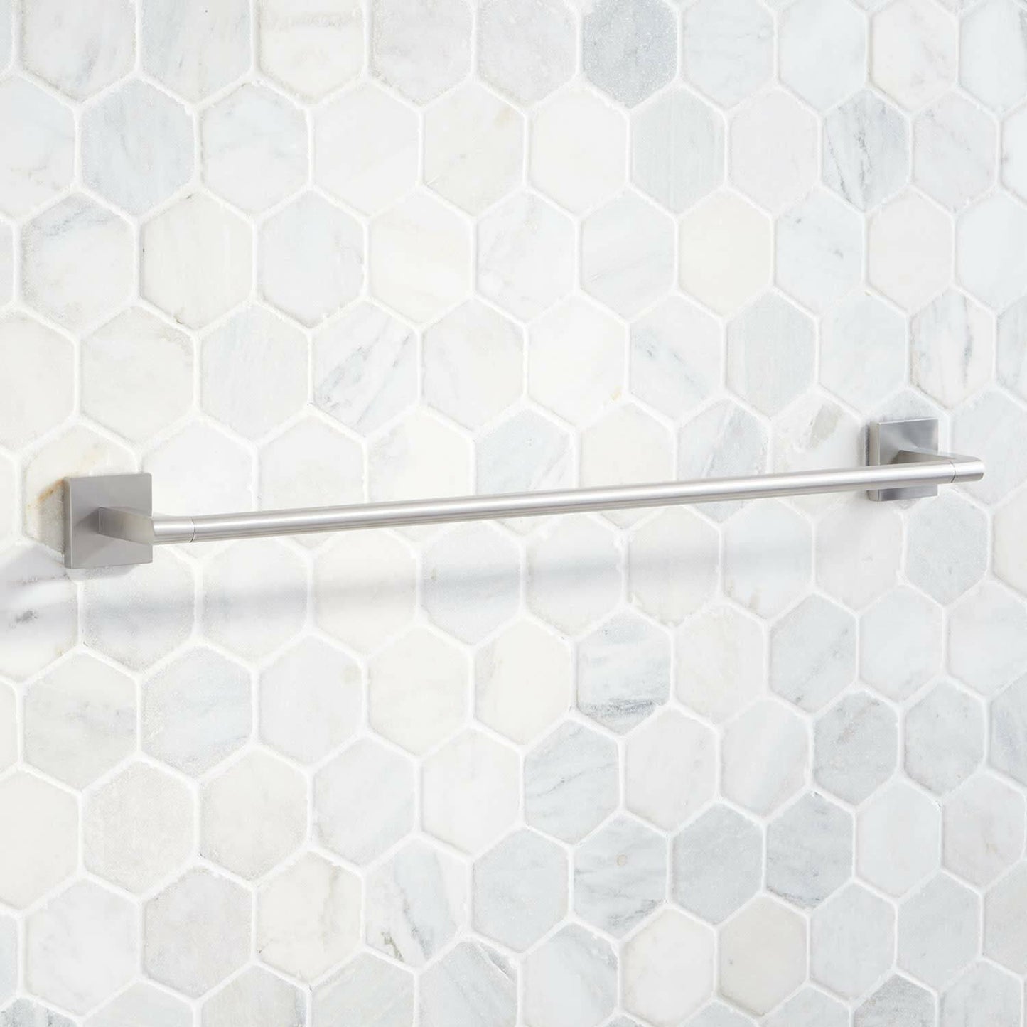 Signature Hardware 448346 Hibiscus 24" Towel Bar - Chrome