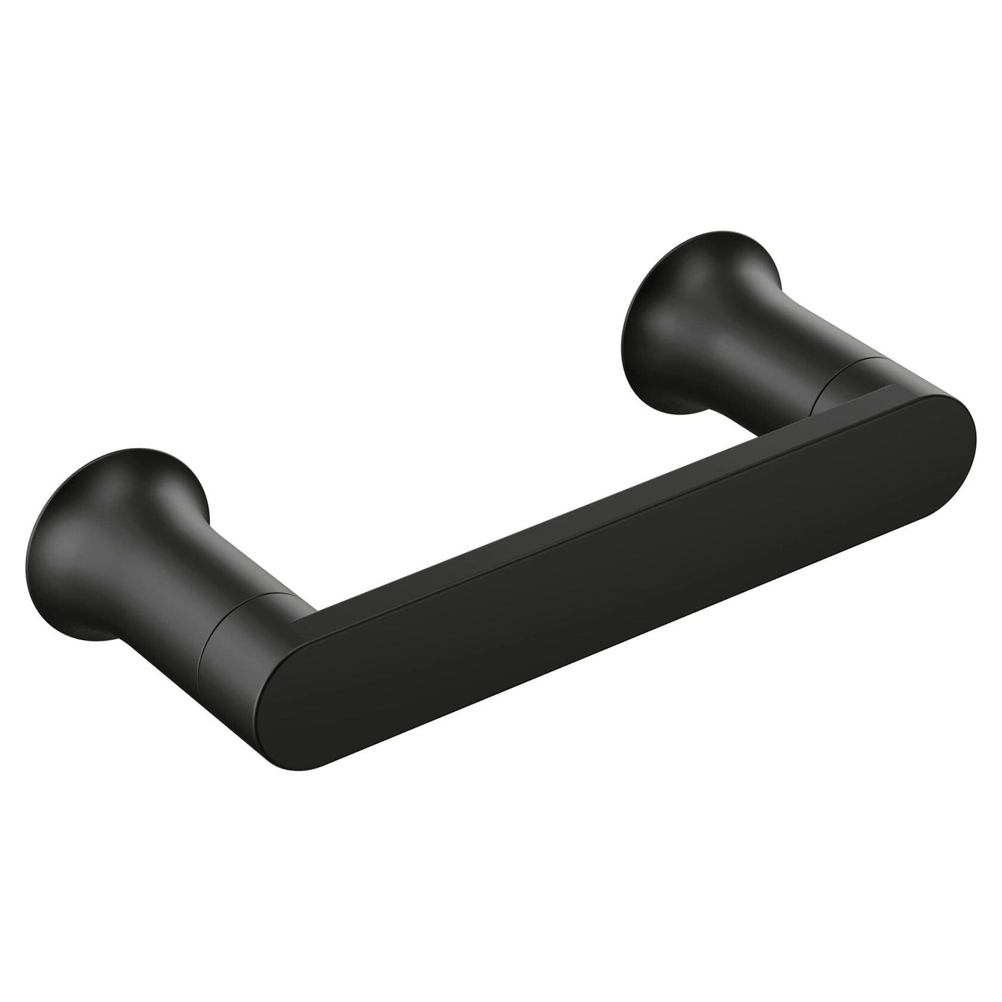 Moen Genta LX Matte Black Modern WallMount Pivoting Toilet Paper Holder BH3808BL