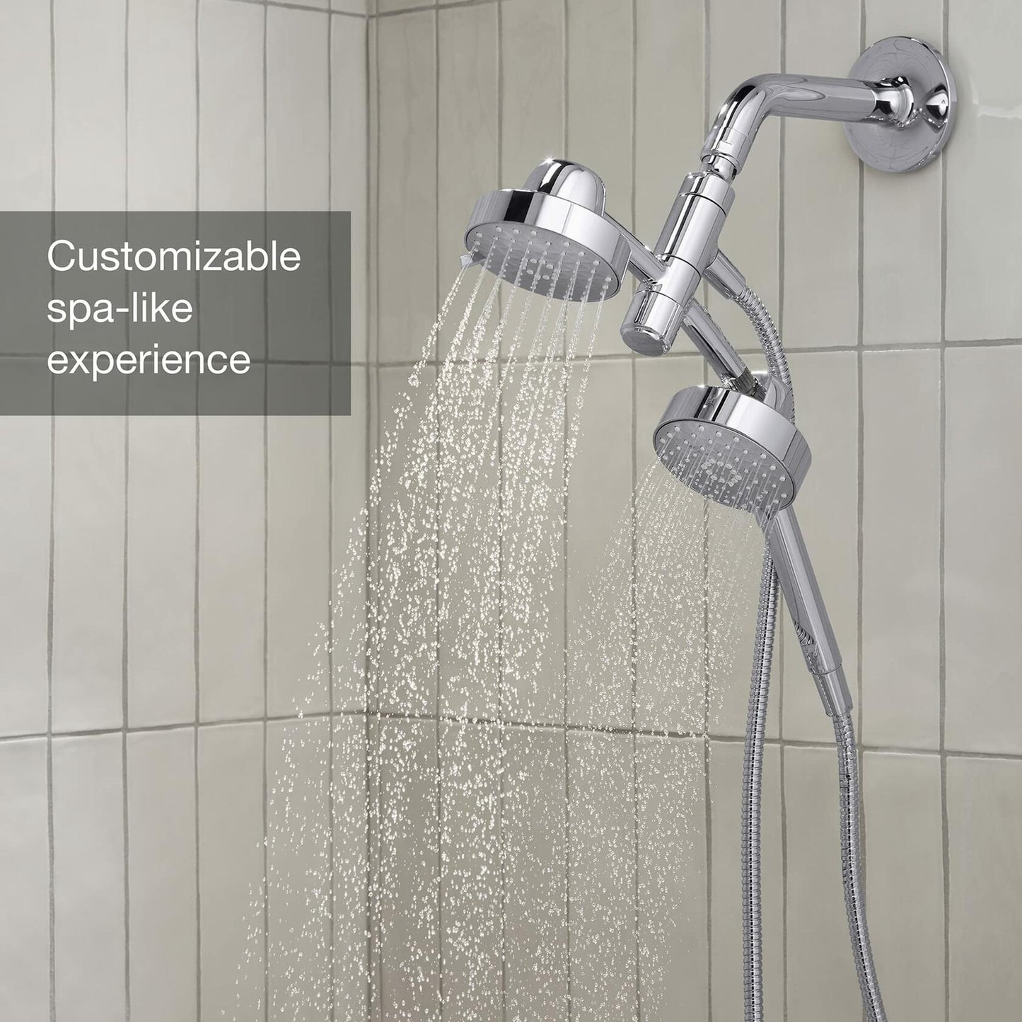 KOHLER 23218-G-CP Awaken 2-in-1 Multifunction Shower Combo Kit, PC