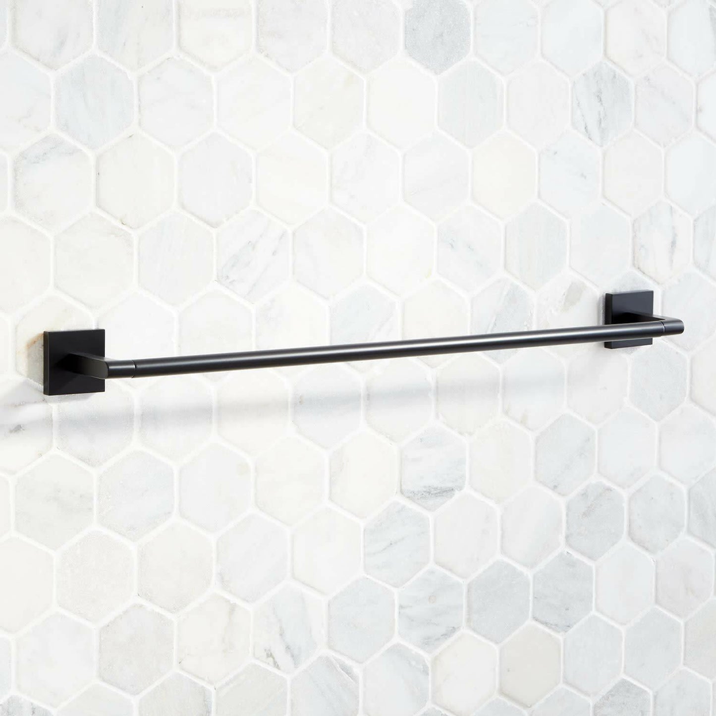 Signature Hardware 448346 Hibiscus 24" Towel Bar - Chrome