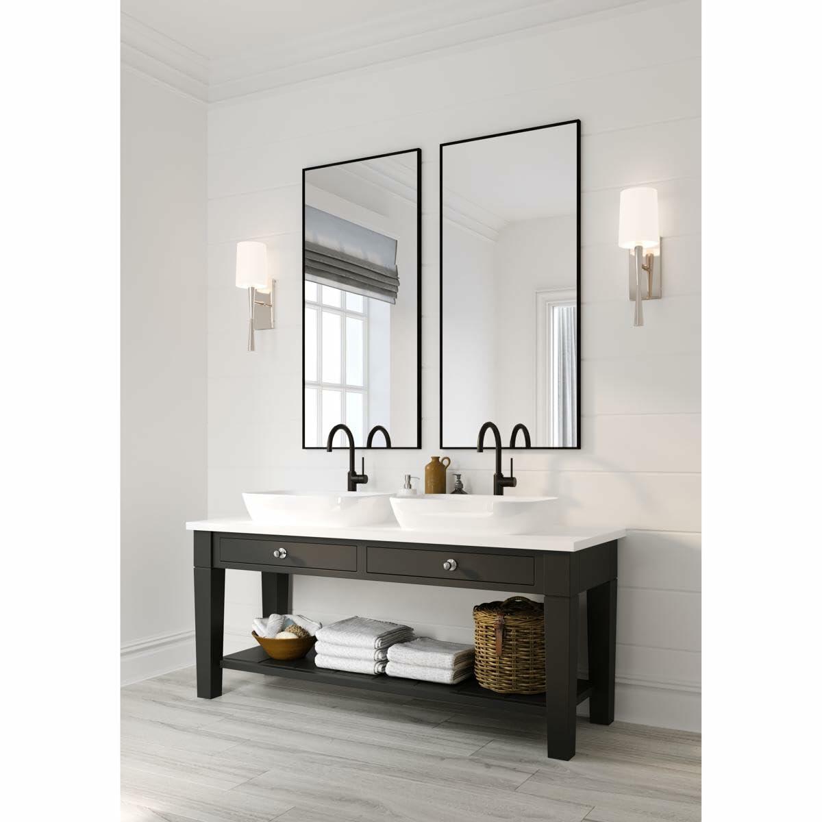 Crystorama Sconce Trenton 1 Light Polished Nickel