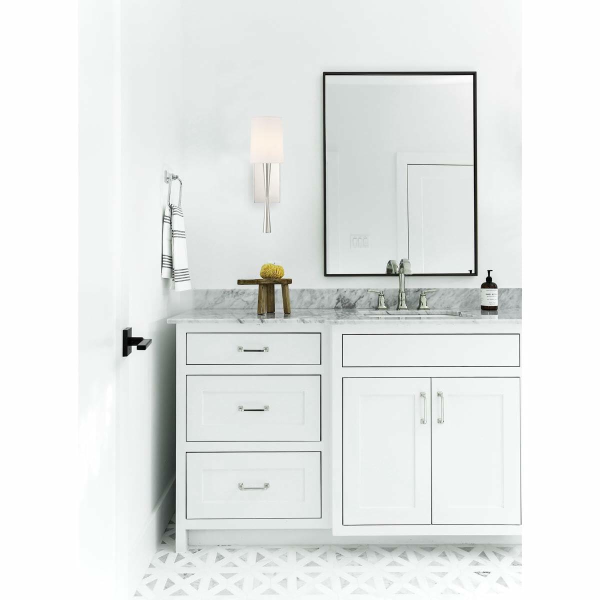 Crystorama Sconce Trenton 1 Light Polished Nickel