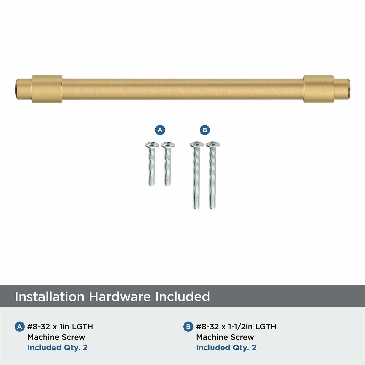 Amerock | Cabinet Pull | Champagne Bronze | 5-1/16 inch Center-to-Center