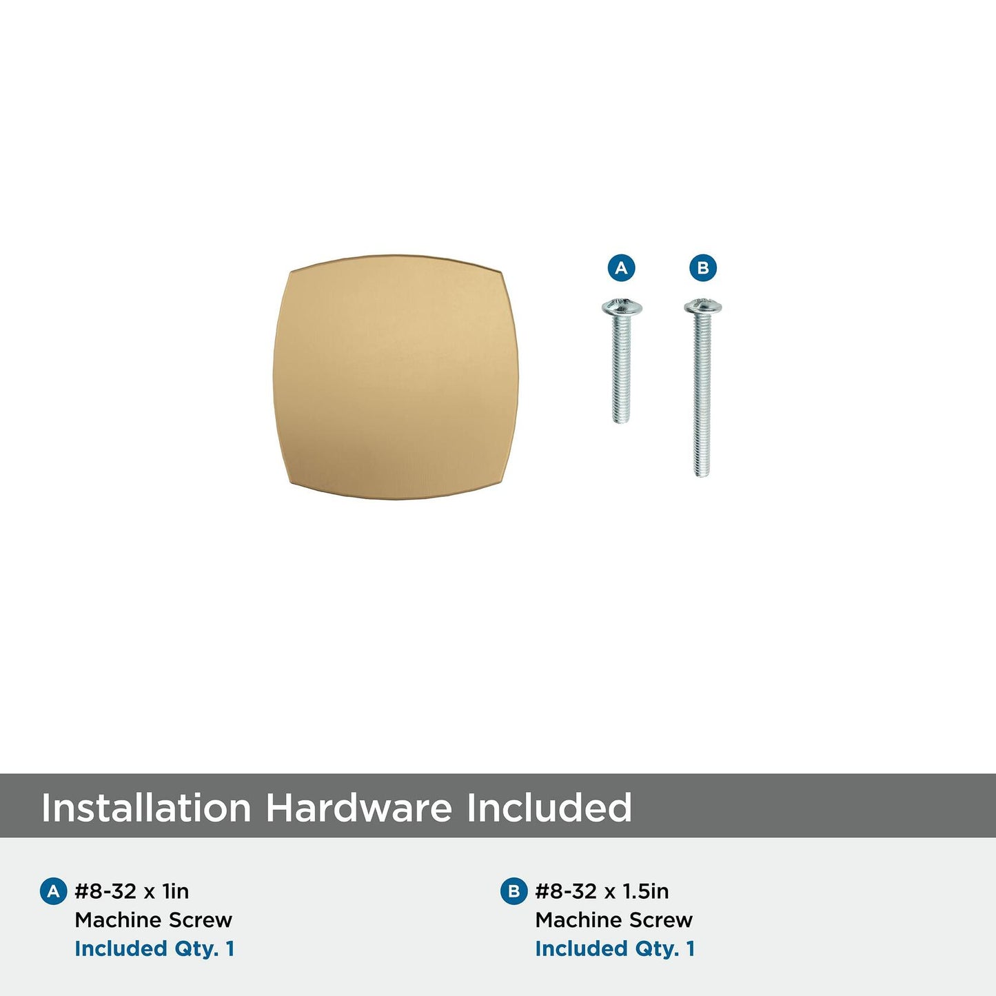 Amerock | Cabinet Knob | Champagne Bronze | 1-1/4 inch (32 mm) Length | Stature