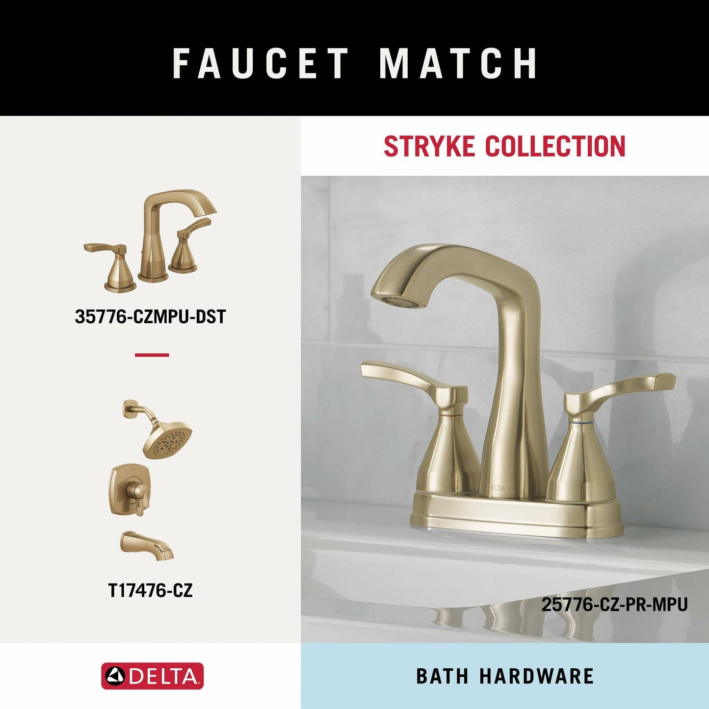 Delta Faucet 77618-CZ Stryke Towel Bar, 18 inch, Champagne Bronze
