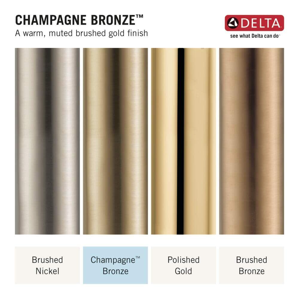 DELTA 559LF-CZMPU Trinsic Bathroom Faucet, With Drain Assembly, Champagne Bronze