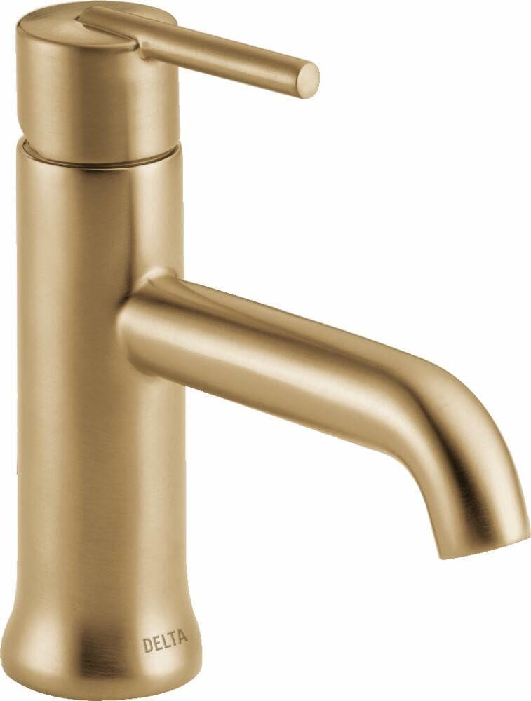 DELTA 559LF-CZMPU Trinsic Bathroom Faucet, With Drain Assembly, Champagne Bronze