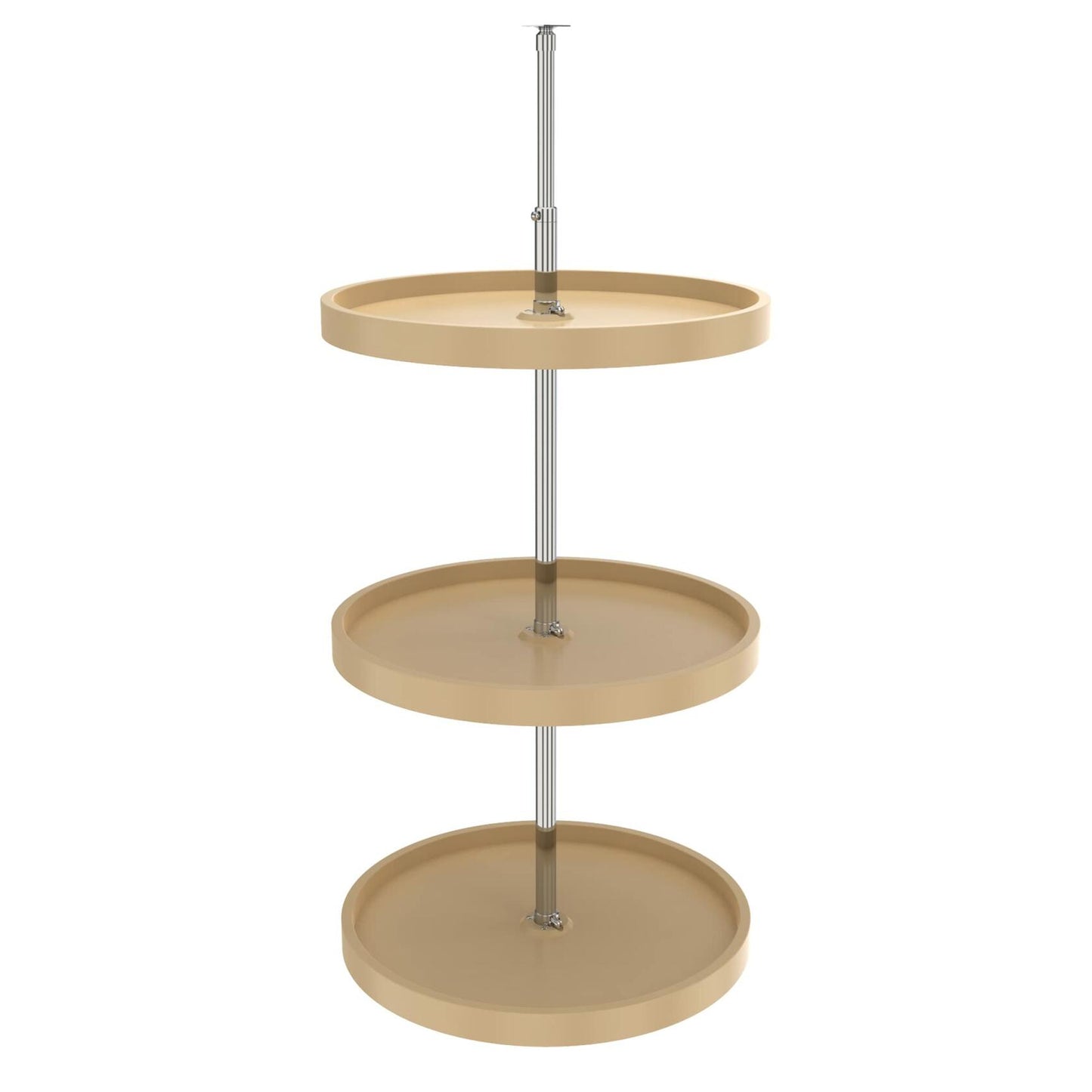 REV-A-SHELF Polymer Full-Circle 3-Shelf Lazy Susans 38" H Corner Wall Cabinets