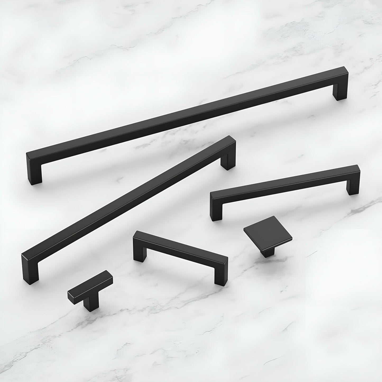 Hickory Hardware Kitchen Cabinet Pulls 3" Matte Black (Pack of 10)